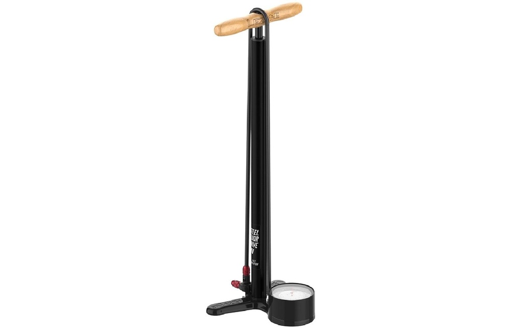 Lezyne Pompe à pied Steel HV Floor Drive 3.5 ABS1 Pro Noir
