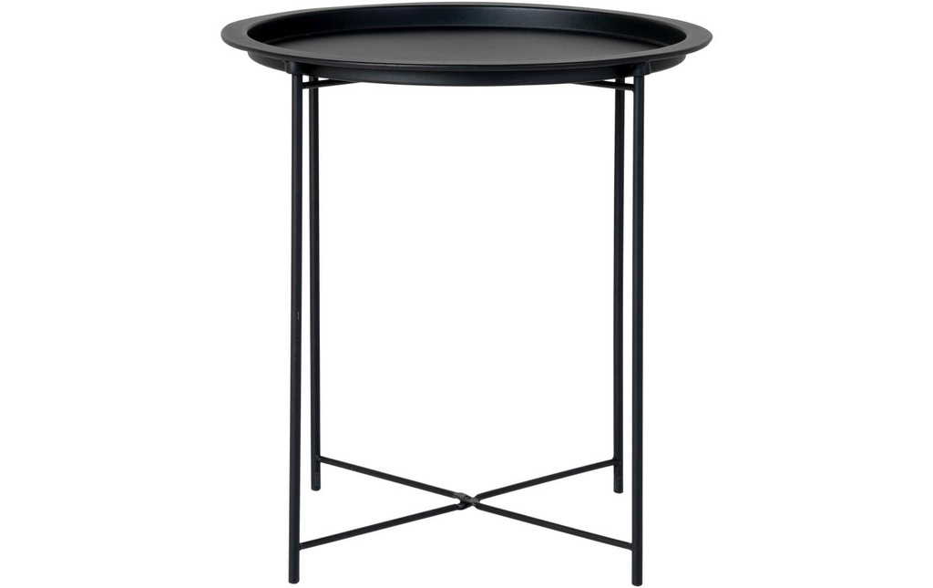 House Nordic Table d'appoint Bastia 50,5 x 46,8 cm, Noir
