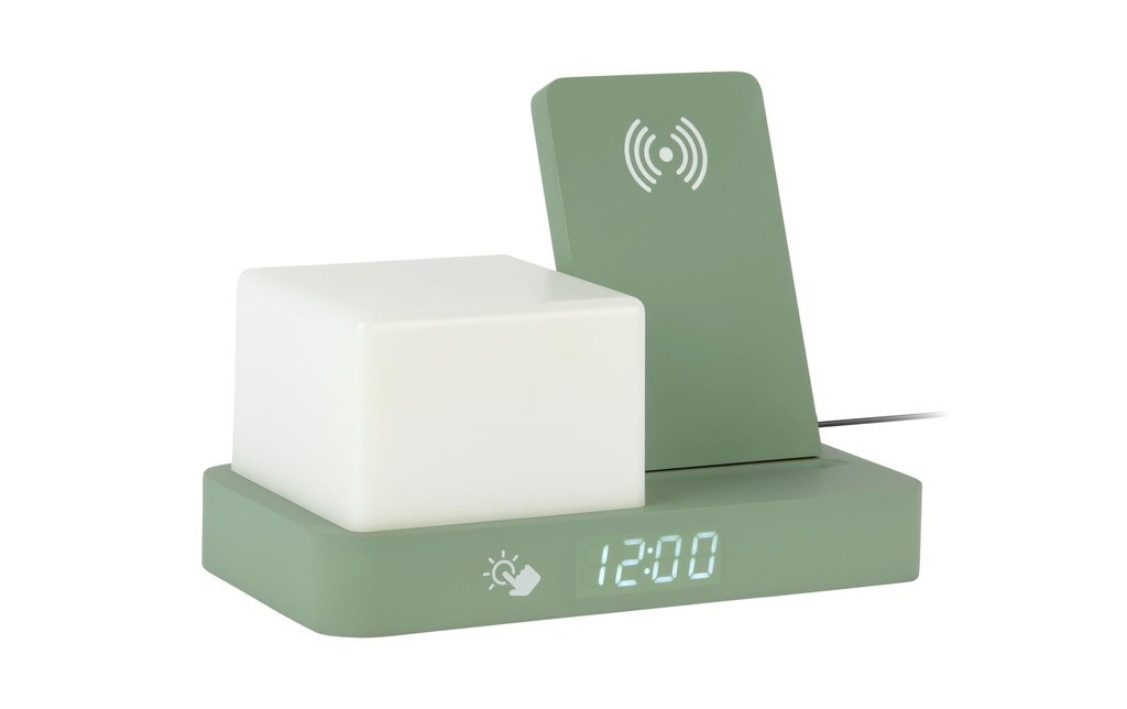 KARLSSON Réveil Retro Night Light LED Vert jungle