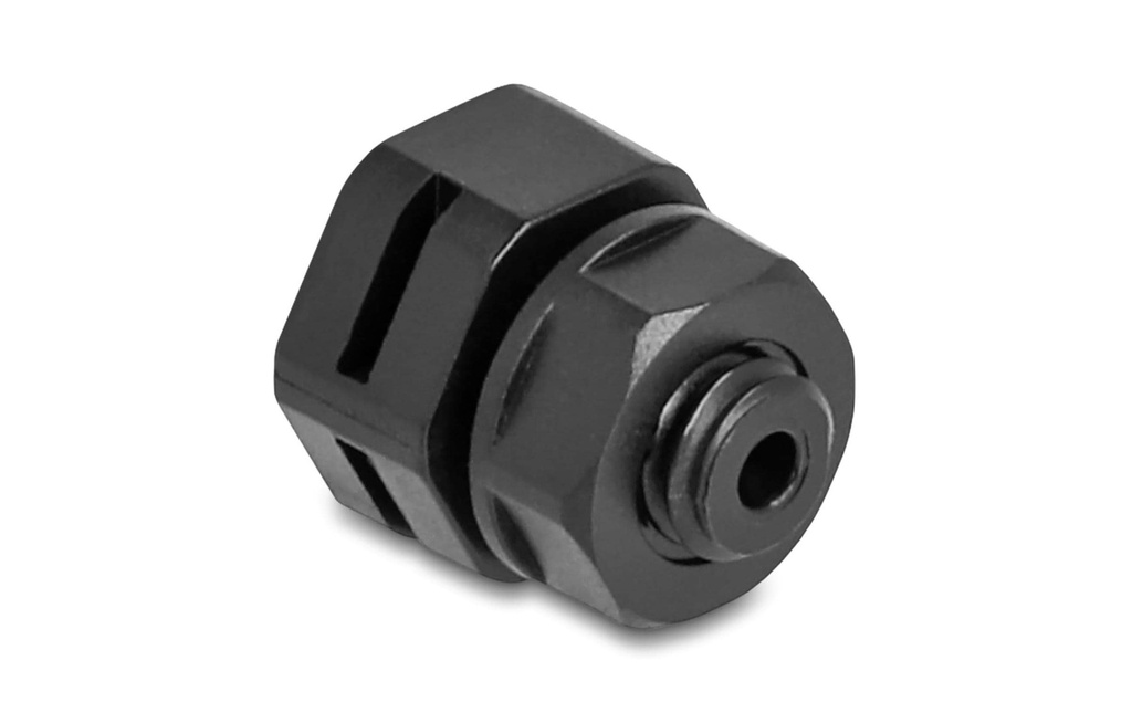 Delock Presse-étoupe M6, noir 2 pièces