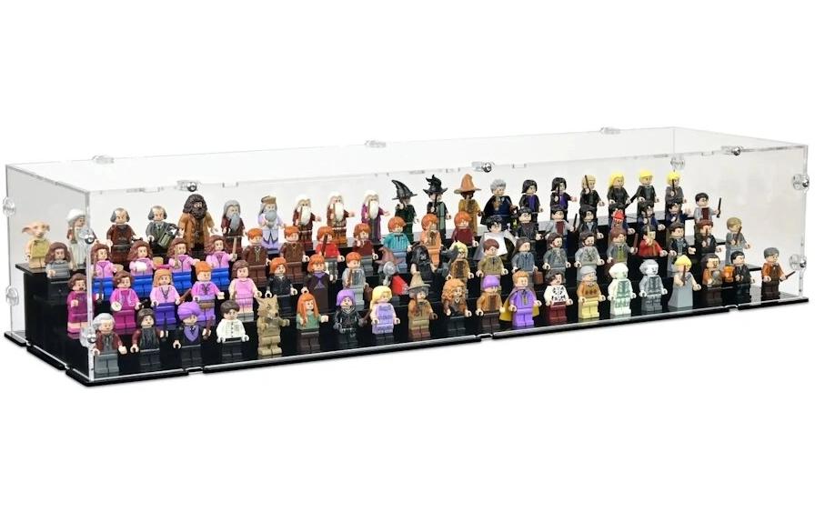 iDisplayit Présentoir en acrylique 80 minifigure LEGO Noir