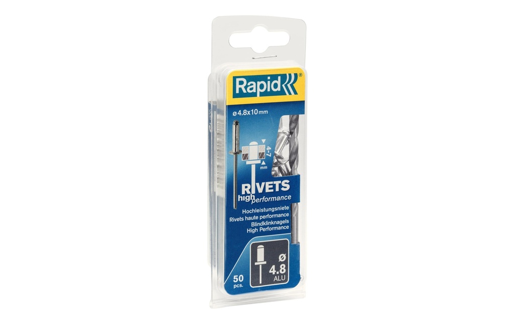 Rapid Rivets aveugles Universal Ø 4.8 x 10 mm