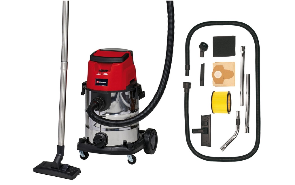 Einhell Aspirateur à déchets humides/secs sans fil TE-VC 36/25 Li S, Solo