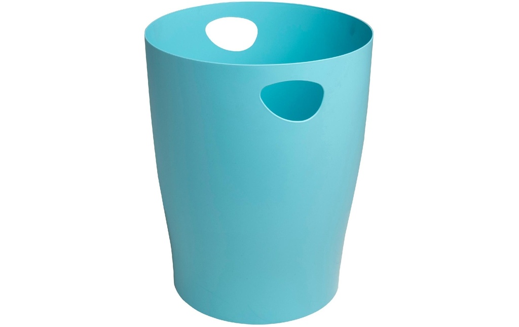 Exacompta Corbeille à papier Ecobin Skandi 15 L, bleu givré