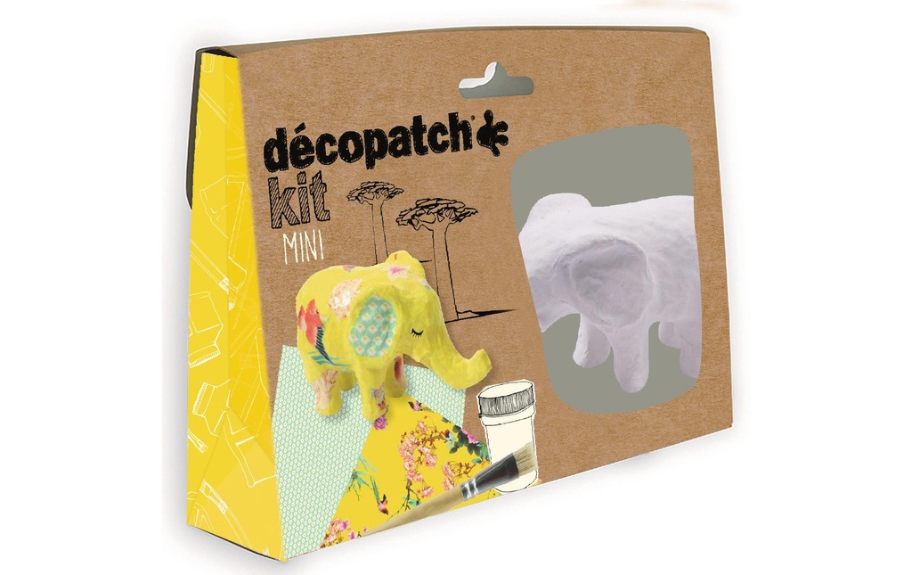 décopatch Kits de bricolage Eléphant Kids