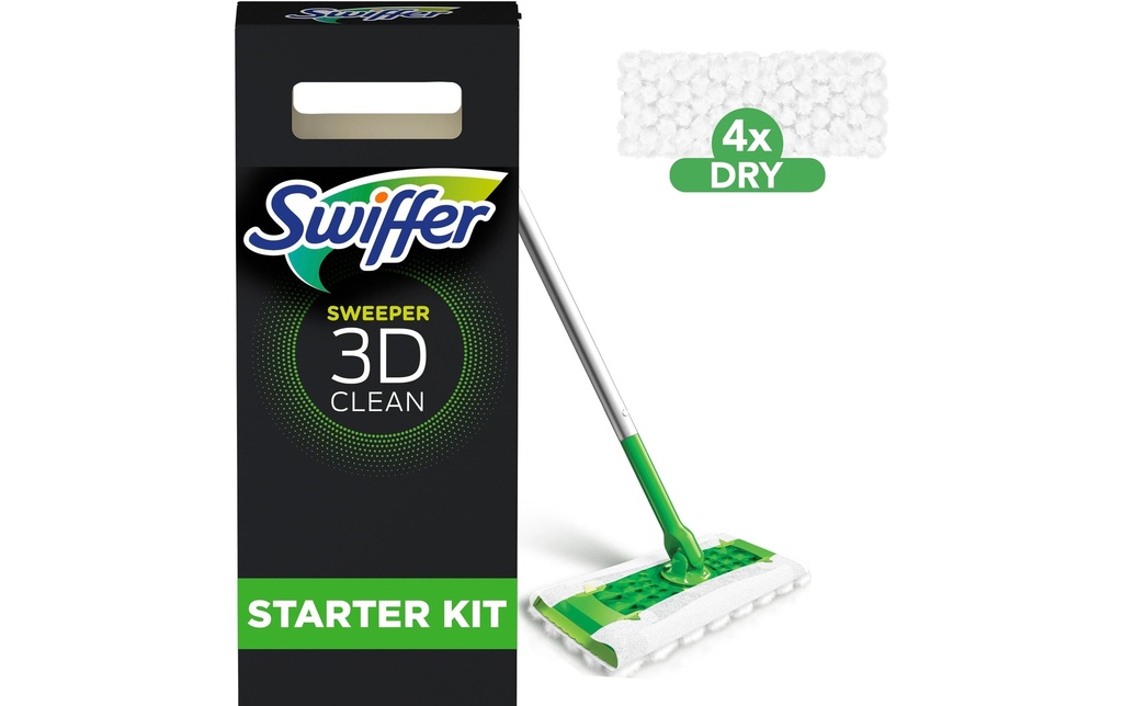 Swiffer Balai à laver Kit de démarrage 3D 7 pièces
