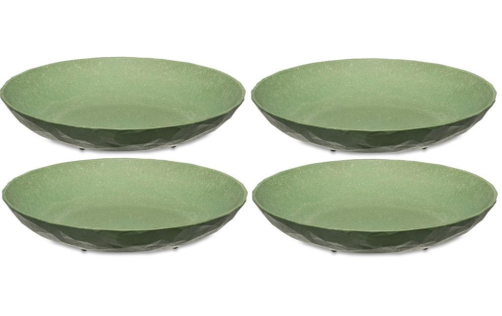 Koziol Assiette de soupe et de pâtes Club 4 Pièce/s, Vert