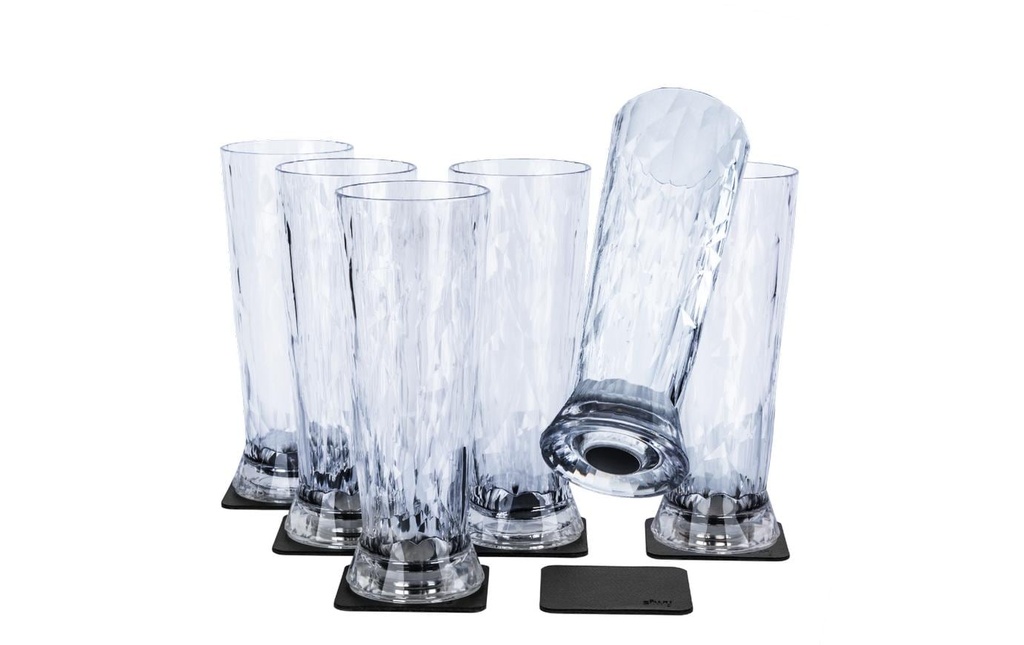 Silwy Verres en plastique magnétiques Bière
