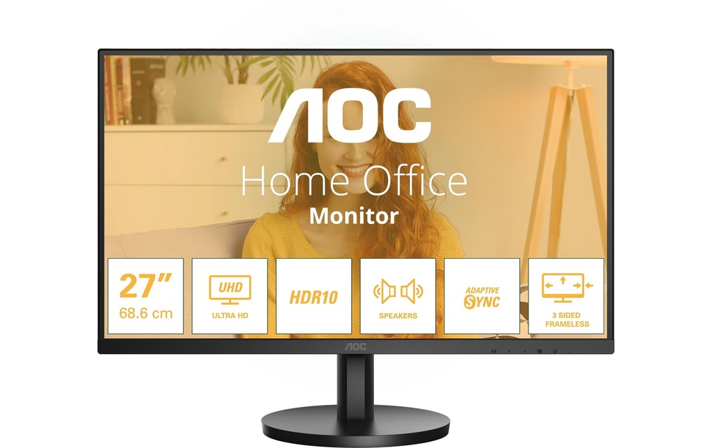 AOC Moniteur U27B3A 27 , 3840 x 2160 (Ultra HD 4K)