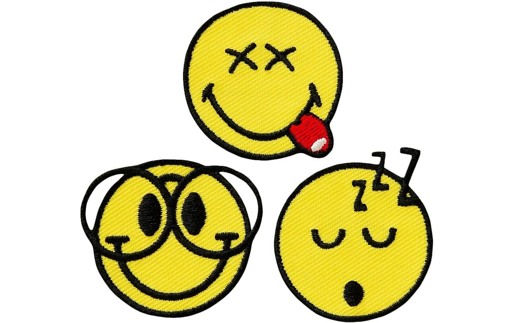 Mono-Quick Image thermocollante Smiley nerd 3 Pièce/s