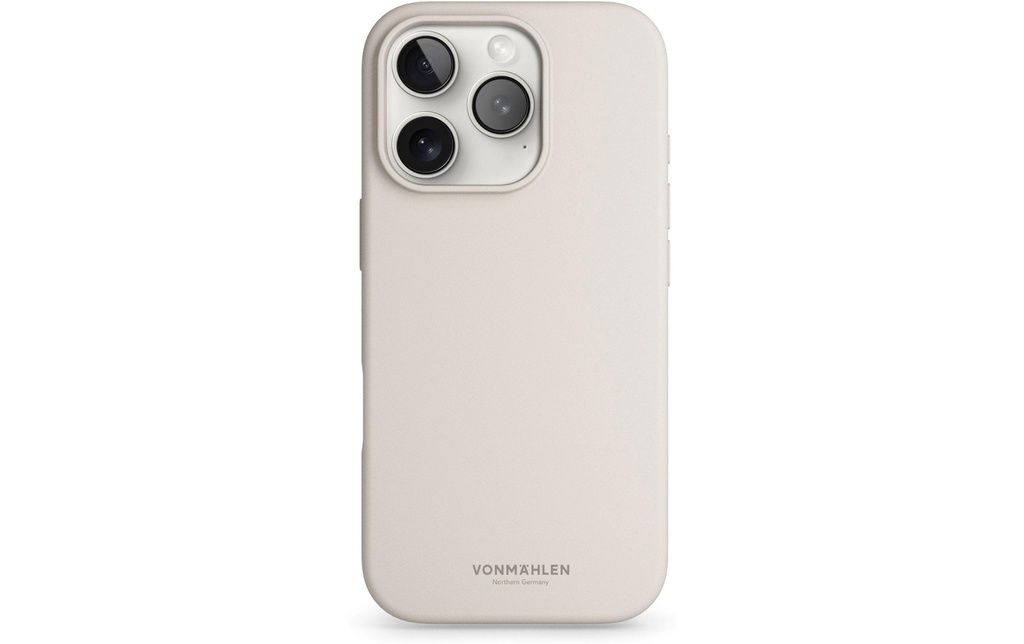 Vonmählen Coque arrière Soft Silicone iPhone 16 Pro Cream