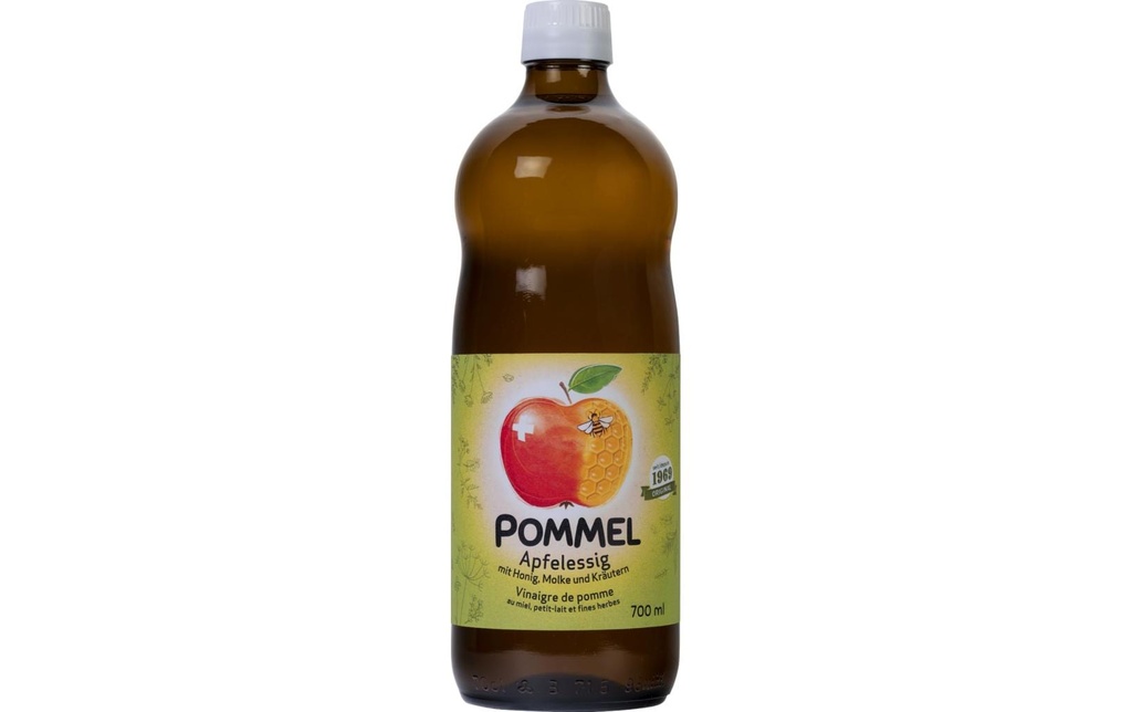 Pommel Vinaigre de cidre avec miel, petit-lait et herbes aromatiques 0.7 l