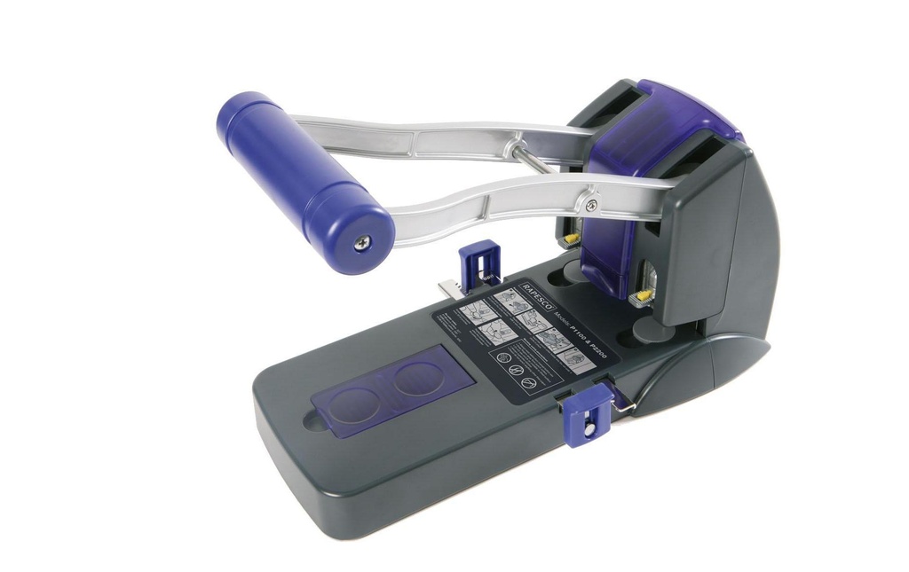 Rapesco Perforatrice P2200 2x, 150 feuilles, noir-violet