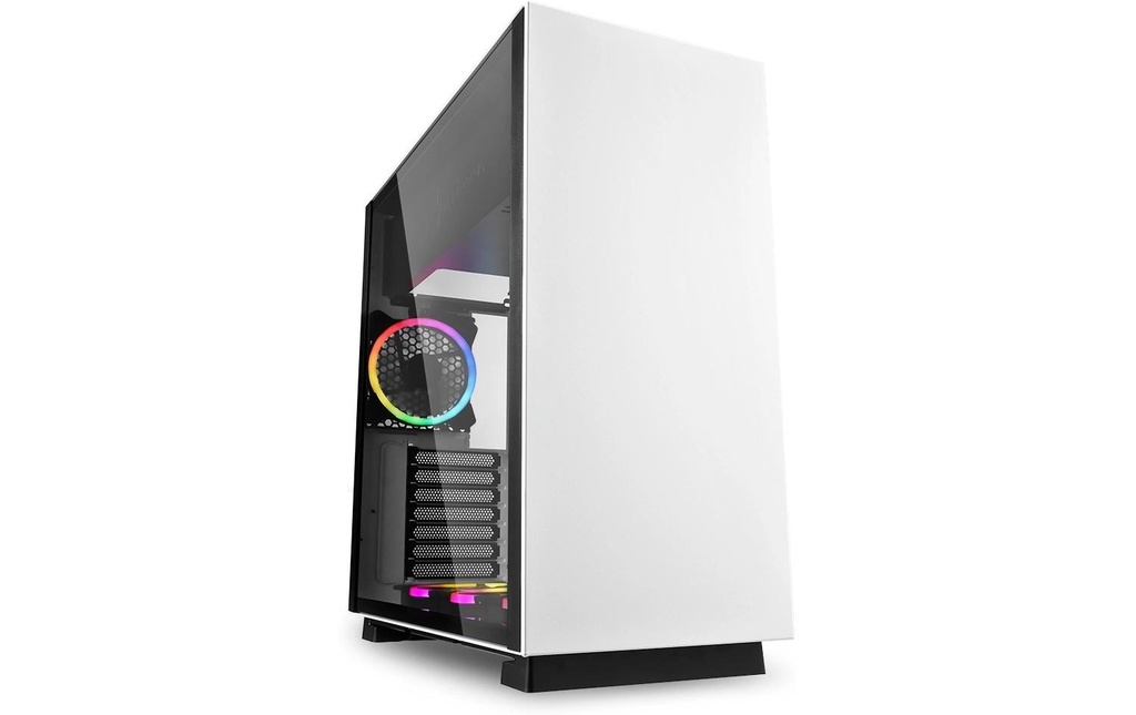 Sharkoon Boîtier d’ordinateur Pure Steel RGB Blanc
