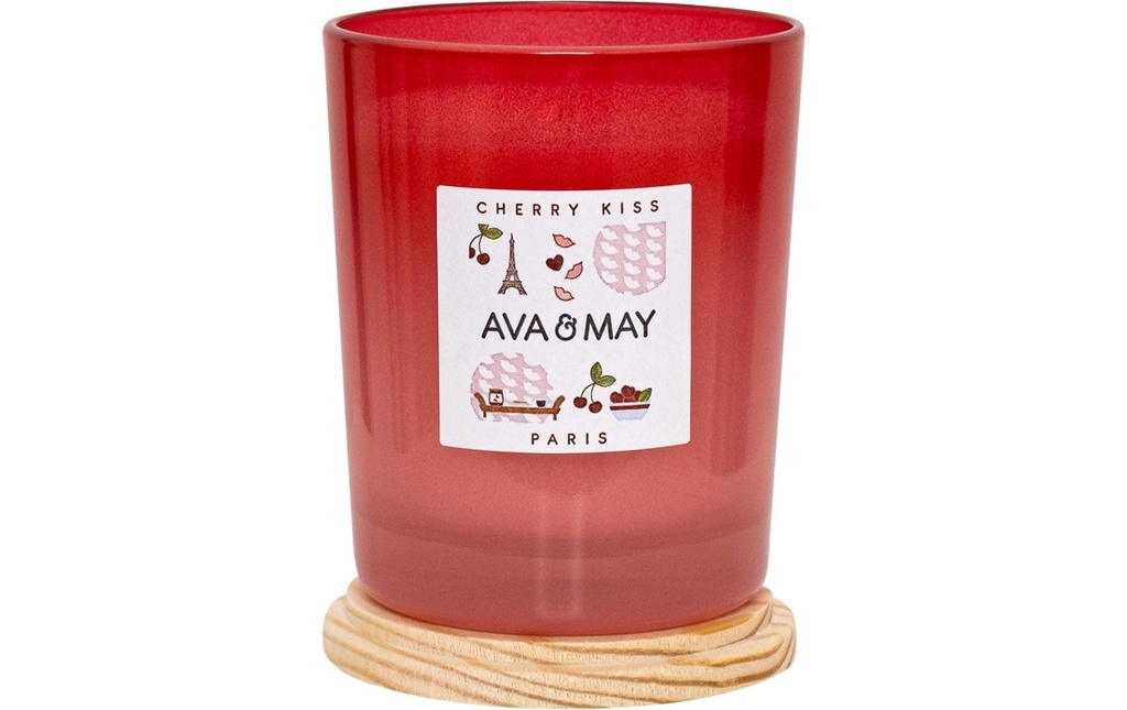 AVA & MAY Bougie parfumée Cherry Kiss 180 g