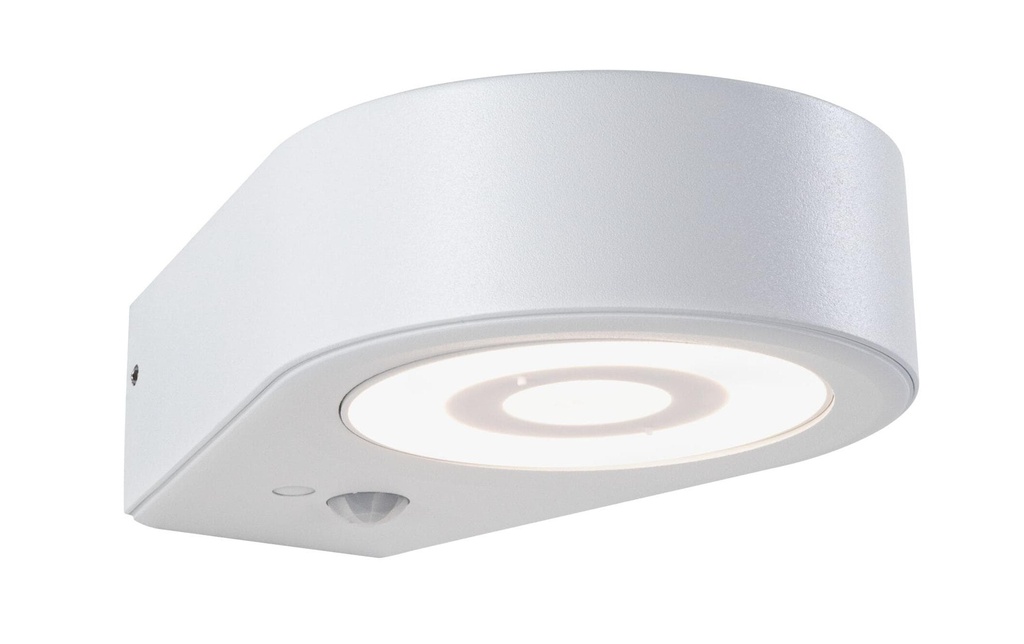 Paulmann Applique murale extérieure LED Silma Détecteur de mouvement Blanc