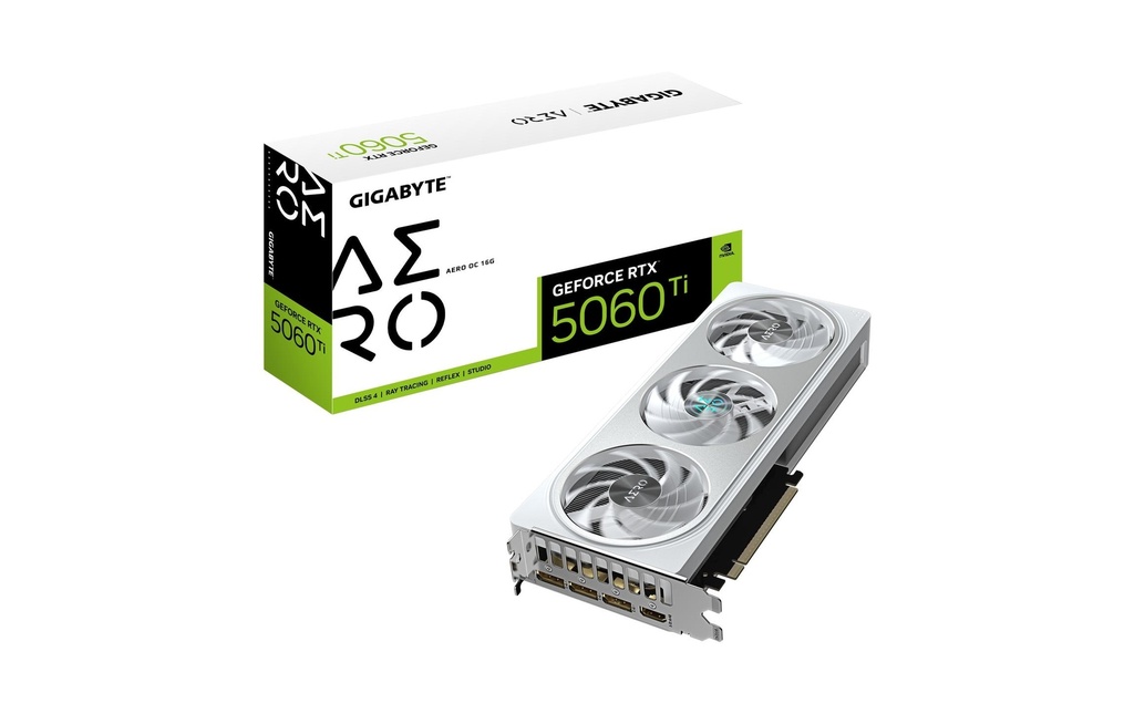 Gigabyte Carte graphique GeForce RTX 5060 Ti AERO OC 16G