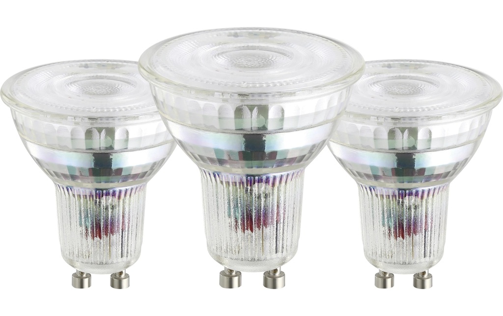 EGLO Leuchten Lampe 2.5W GU10 paquet de 3 Blanc chaud (WW)