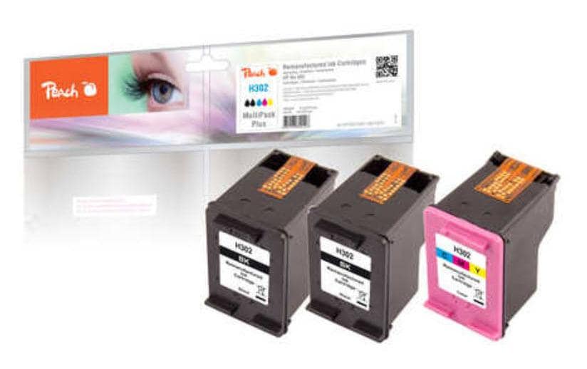 Peach Kits d’encre HP Nr. 302 (F6U66A/F6U65A)