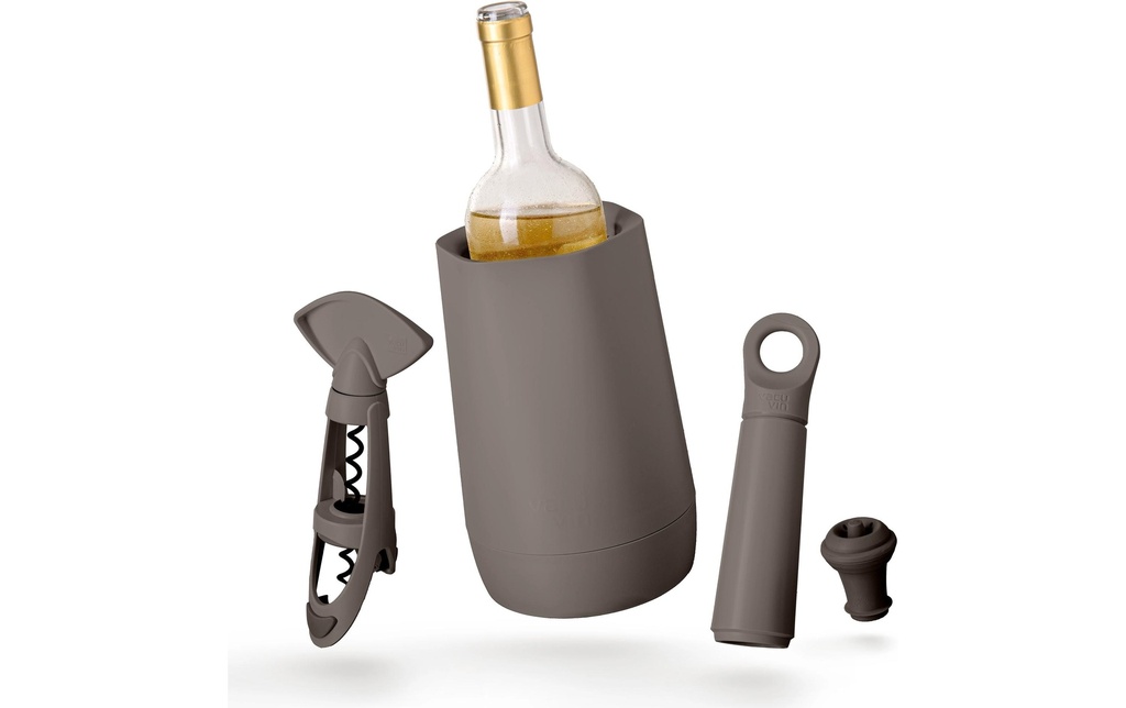 Vacuvin Set à vin Hôte Graphite 4 pièces