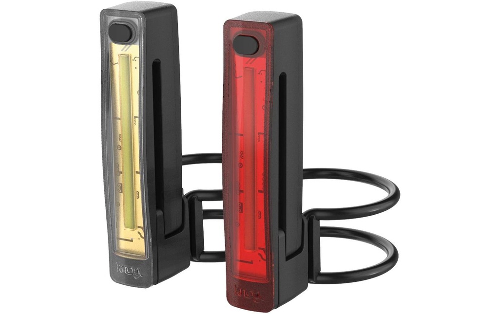 knog. Lampe de vélo Plus Jeu de lumières, noir