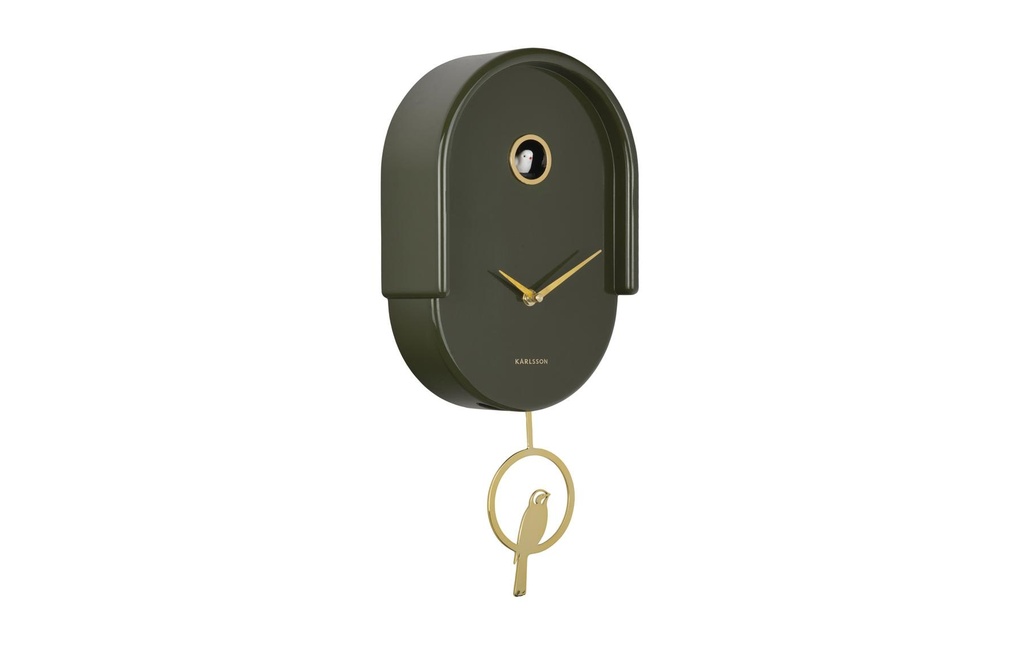 KARLSSON Horloge murale Tweet Luxury Green