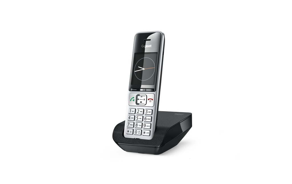 Gigaset Téléphone sans fil Comfort 500 Noir/Argenté