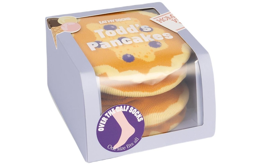 EatMySocks Chaussettes Todd's Pancakes 1 paire, One Size