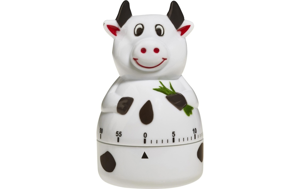 TFA Dostmann Minuteur de cuisine Vache Blanc/noir