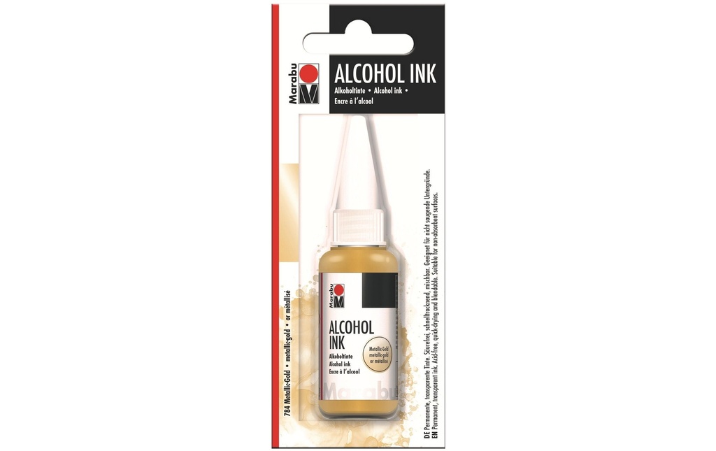 Marabu Encre à l’alcool Ink Metallic Gold, 20 ml