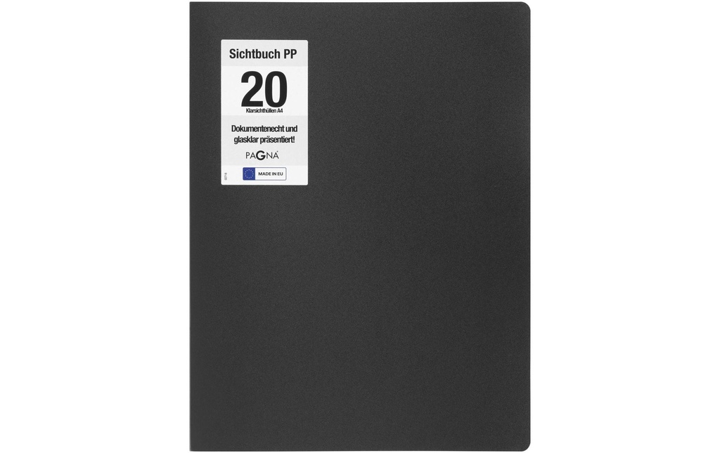 Pagna Chemises de présentation Office A4 Noir