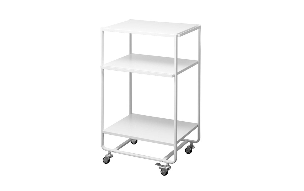 Yamazaki Chariot de cuisine Tower 49 x 81.5 x 38 cm, Blanc