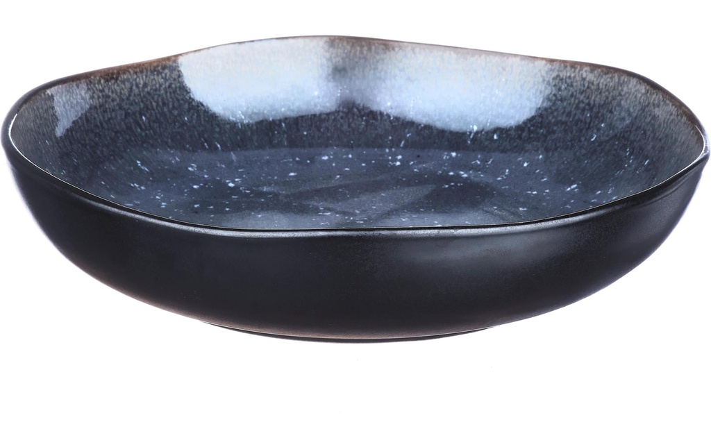 Björn Assiette de soupe et de pâtes Iris Bleu nuit, Ø22 - 6 pièces