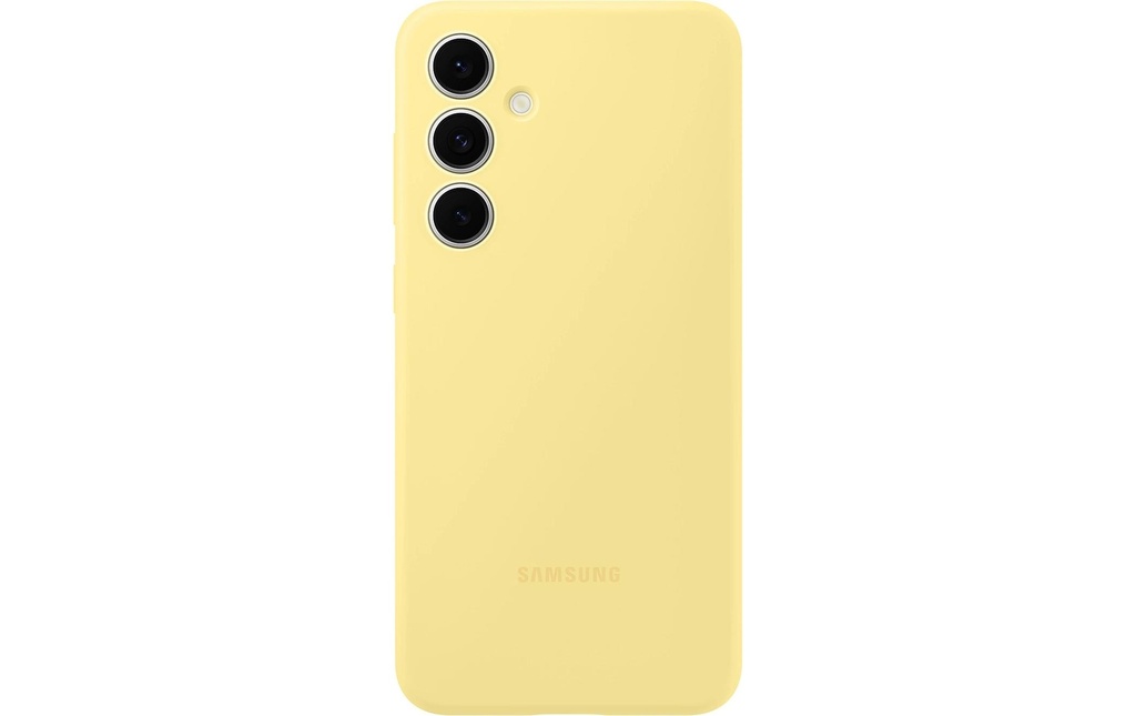 Samsung Coque arrière Silicone Case Galaxy S24 FE Jaune