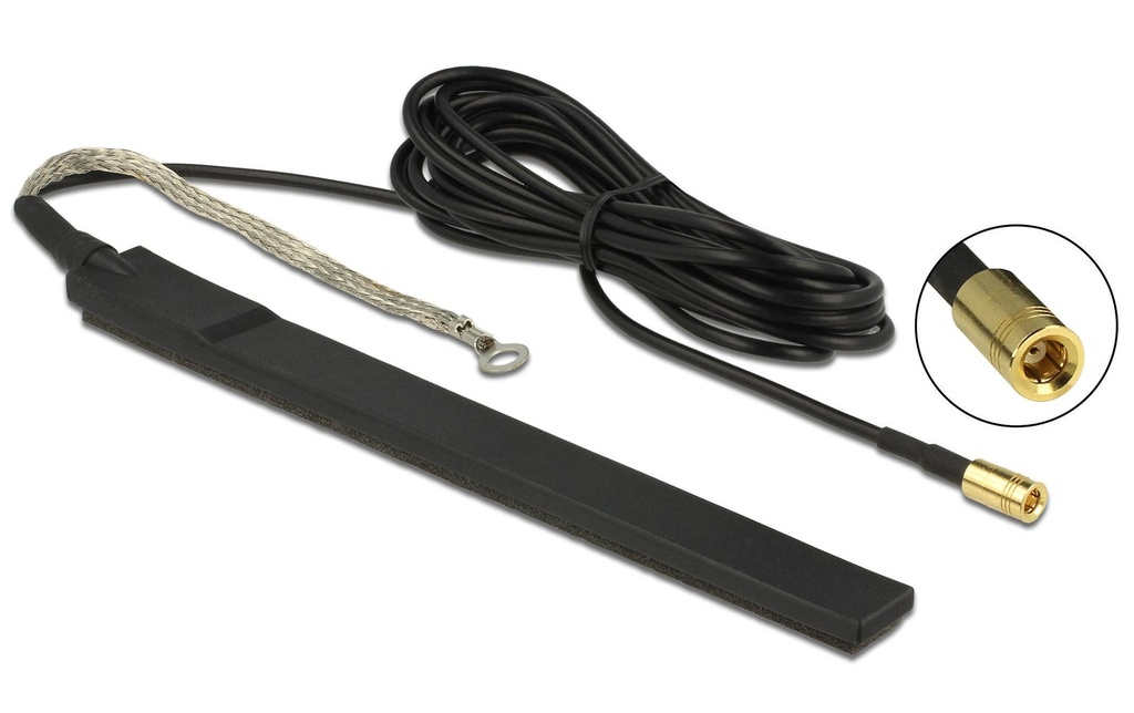 Delock Antenne DAB+ 174-240 MHz SMB 23 dBi Rayonnement omni directionnel