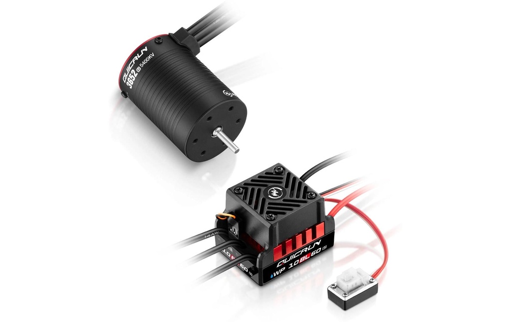 Hobbywing Kits d’entraînement sans brosse Combo WP10BL60 G2 3652SL 5400 kV