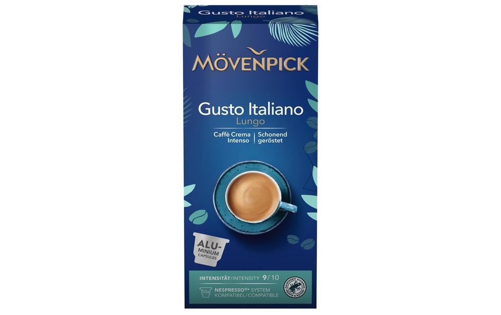 Mövenpick Capsules de café Gusto Italiano Lungo 10 pièces