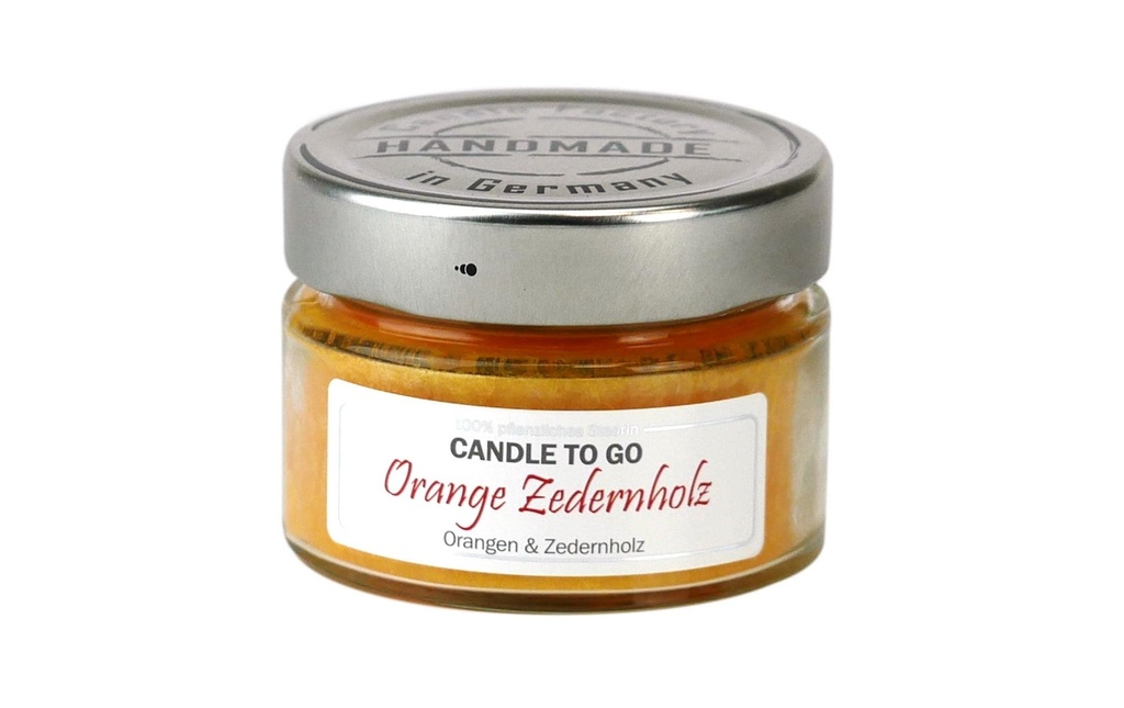 Candle Factory Bougie parfumée Orange et bois de cèdre Candle to go