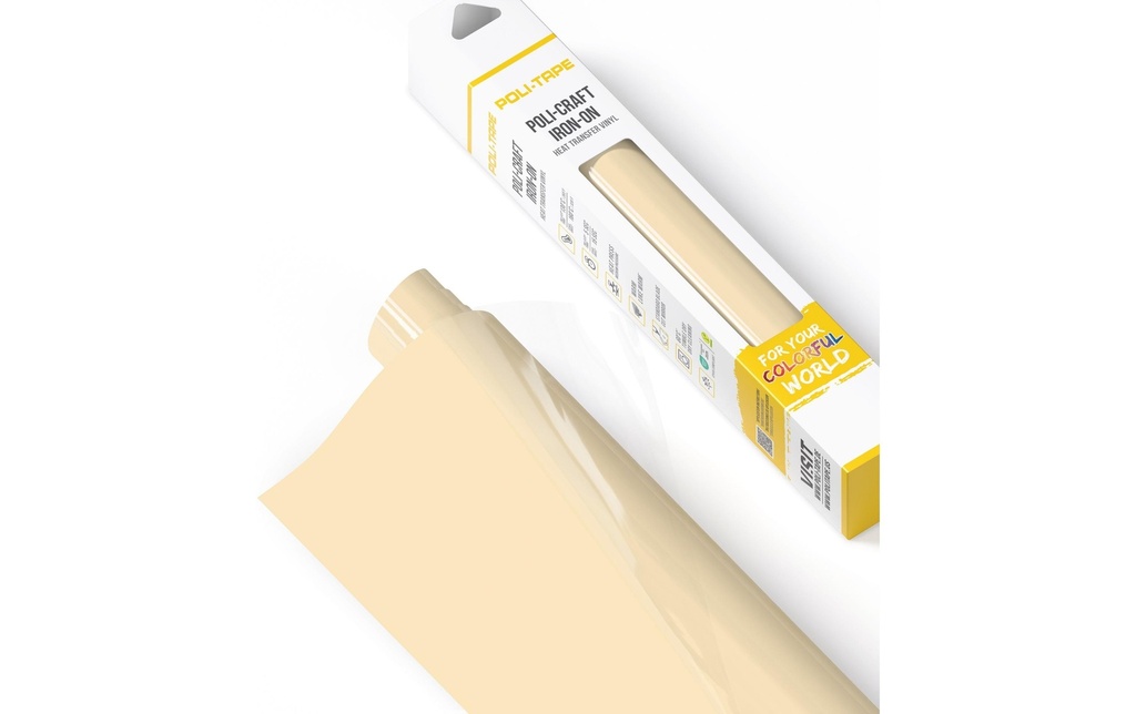 Poli-Tape Film thermocollant Poli-Flex turbo, 30.5 x 122 cm, Beige