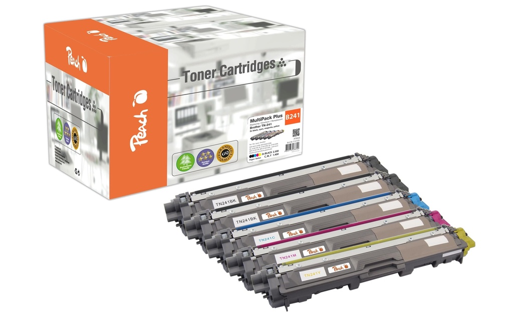 Peach Toner Brother TN-241 2x noir, 1x cyan, magenta, jaune