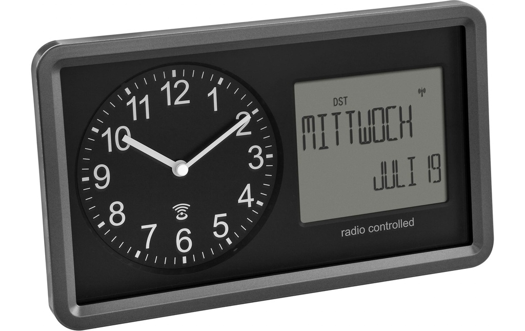 TFA Dostmann Horloge de bureau Noir