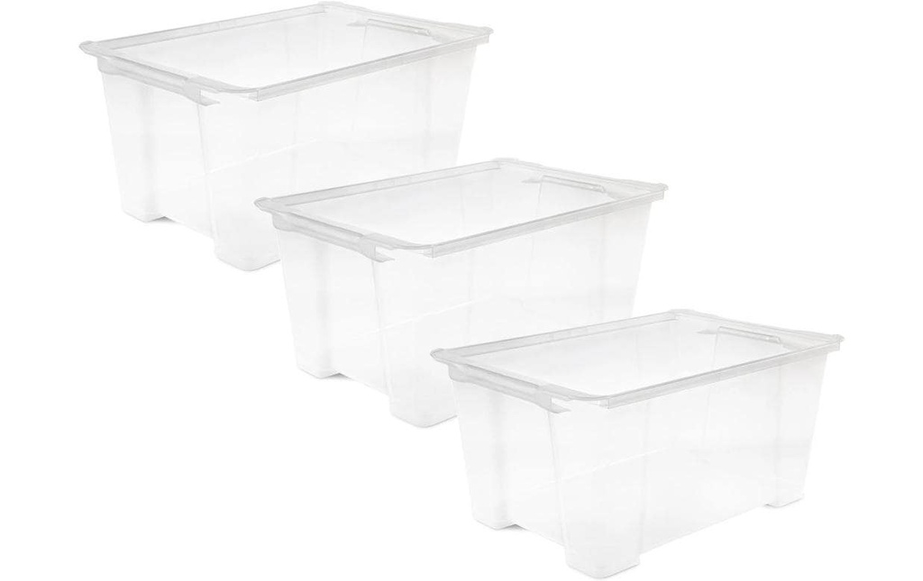 Rotho Boîte de rangement EVO EASY Transparent, 3 pcs.