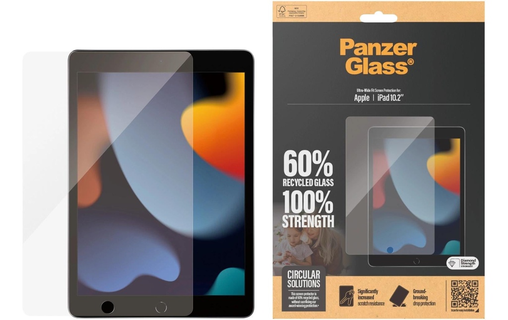 Panzerglass Ultra-Wide Fit iPad 7th - 9th Gen. 10.2
