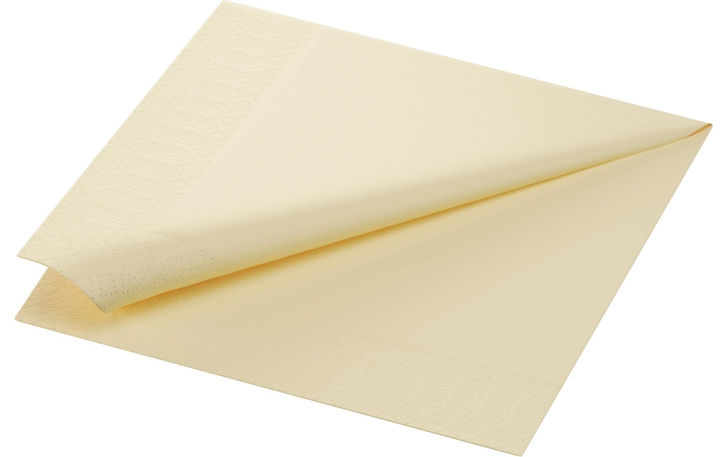Duni Serviettes en papier Tissue 40 cm x 40 cm, 250 Pièce/s, Cream