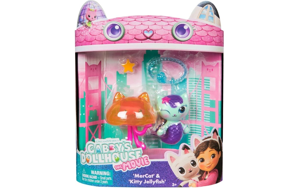 Spinmaster Gabby's Dollhouse The Movie MerCat et Kitty Jellyfisch
