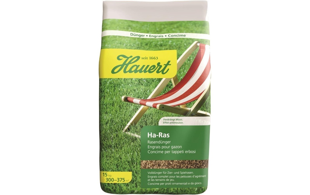 Hauert Engrais pour gazon Ha-Ras 15 kg