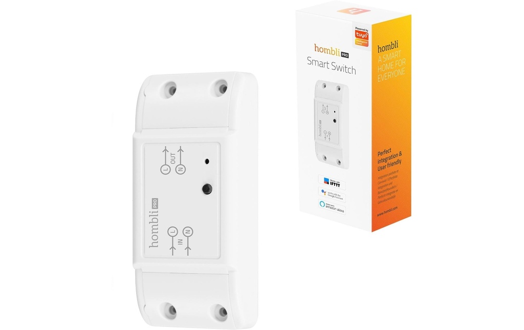 hombli Actionneur de commutation Wi-Fi Smart Switch, Blanc