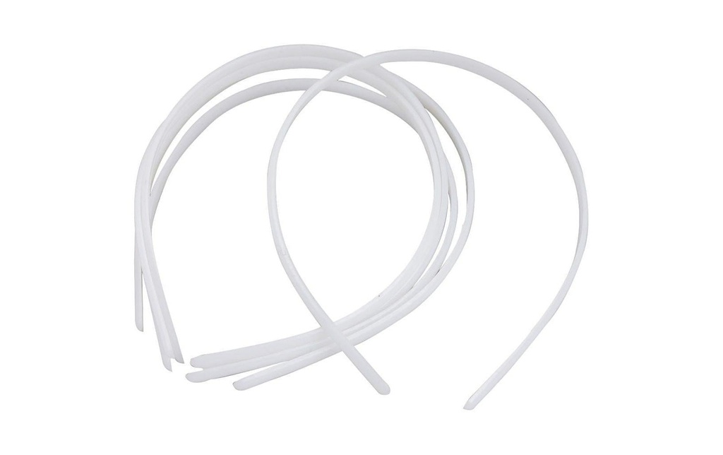 Creativ Company Serre-tête 8 mm, Blanc