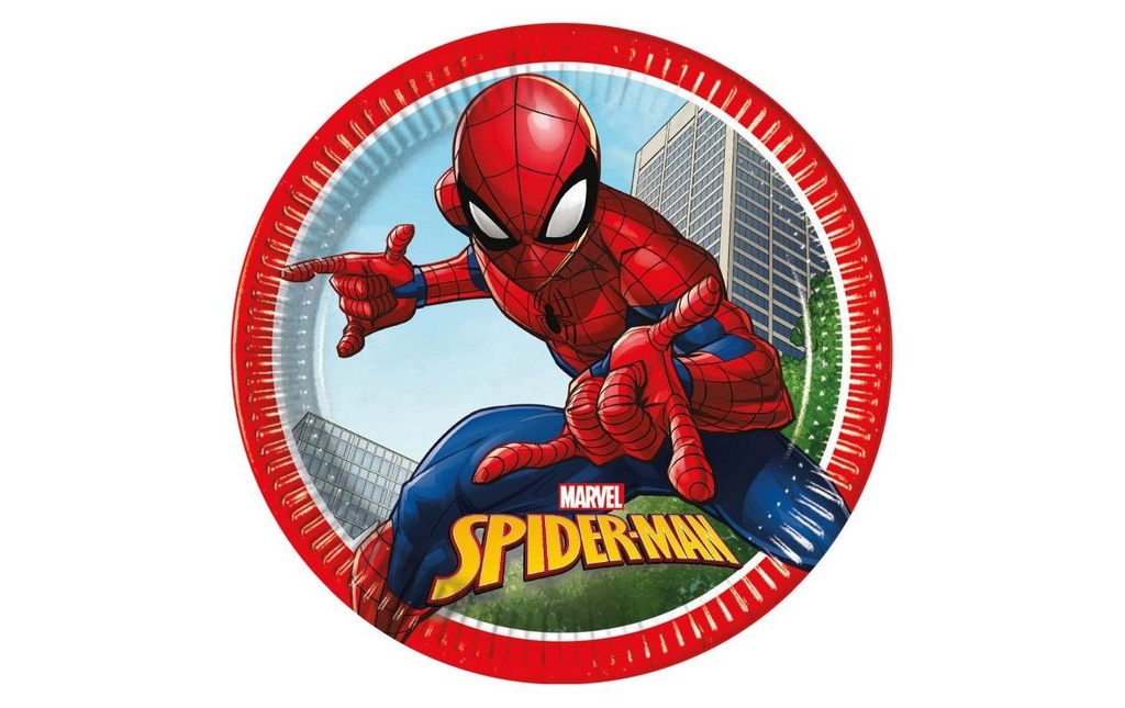 Amscan Assiettes jetables Marvel Spiderman 8 pièces