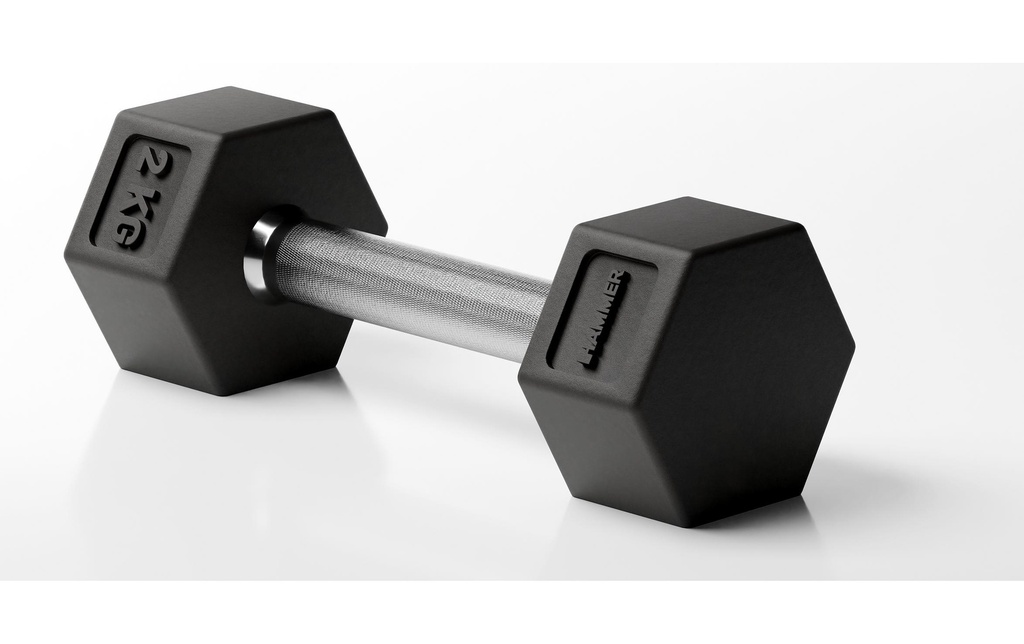 HAMMER Haltère courte Hexagon PRO 1 x 2 kg